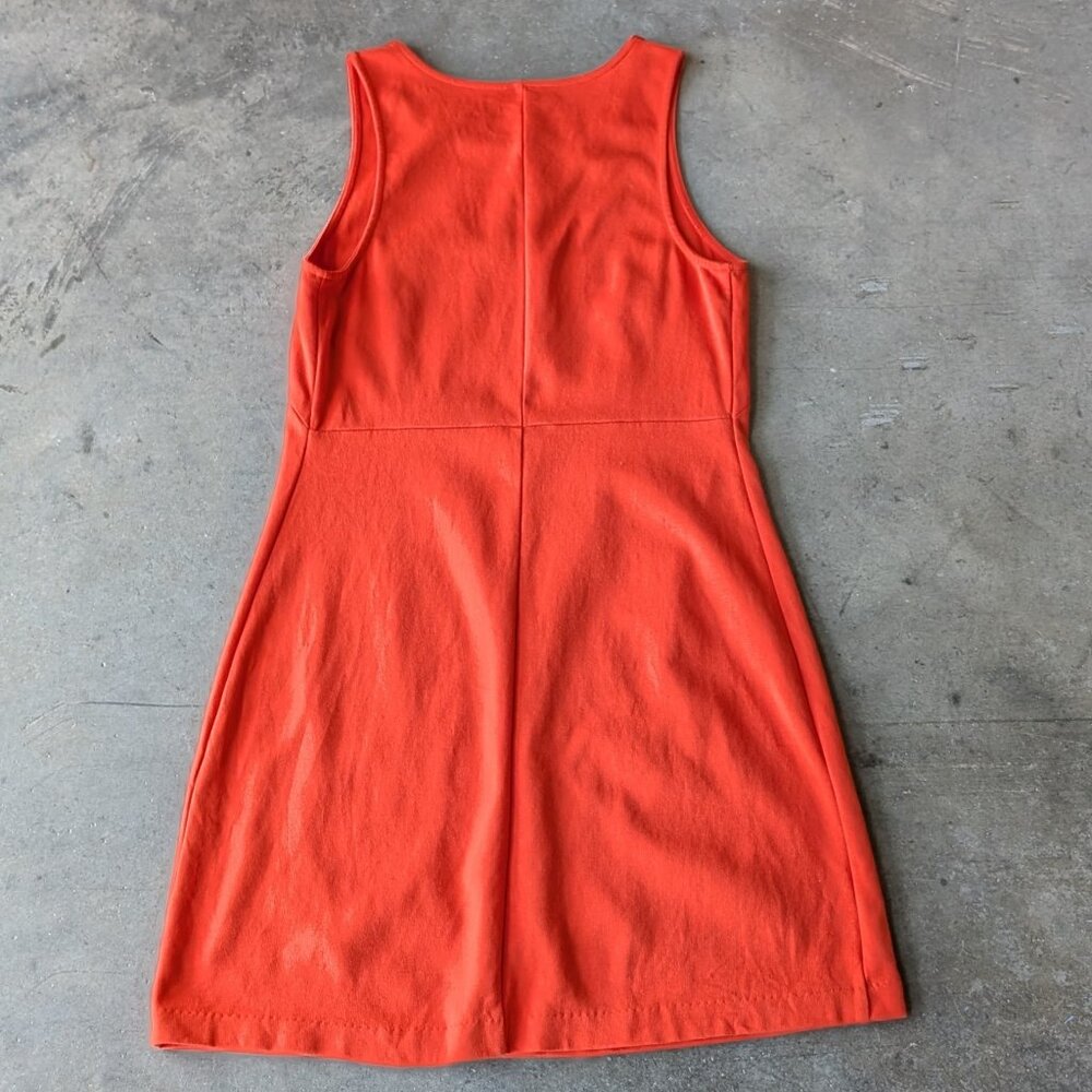 Everlane Orange Cotton Sleeveless Sheath Mini Dress small - Picture 8 of 8